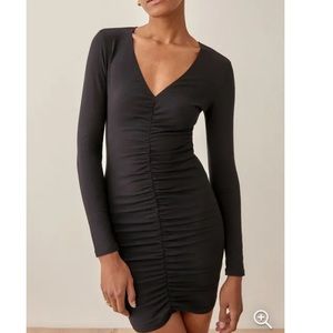 Reformation Cally Dress Black small nwot